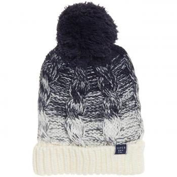 Superdry Clarrie One-Size Kabelbeanie Denim Ombre