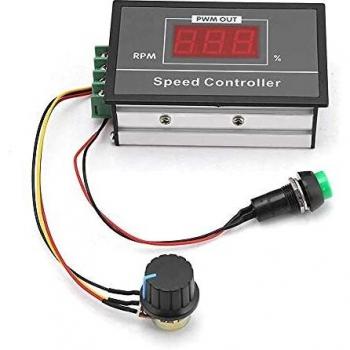 Contrôleur de Vitesse du Moteur avec Interrupteur d'Arrêt de Démarrage DC 6-60V 12V 24V 36V 48V 30A PWM Régulateur Sans à-Coups
