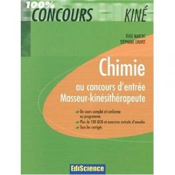 Chimie au concours d'entrée Masseur-kinésithérapeute