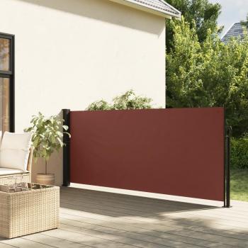 Side-Extendable Brown Awning 120×500