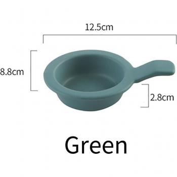 Solid Color Ceramic Dish for Sauce and Salad