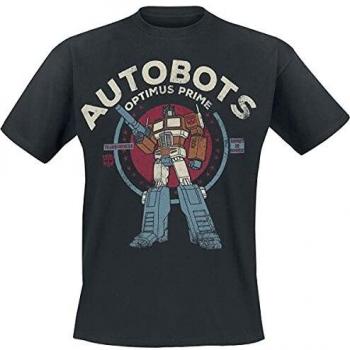 DIFUZED Camiseta Optimus Transformers 100% Algodón Talla S