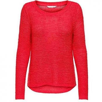 Jersey Only ONLGEENA para mujer, manga larga, color Claret Red, talla L