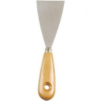 Espátula Plus: Acero Inoxidable con Mango Madera 90 mm