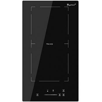 Ceramic Glass Electric Hob, 220-240V, Two Cooking Zones