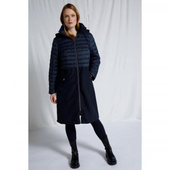 Cappotto trapuntato svasato, Donna, Blu, Taglia 48/50, Ulla Popken