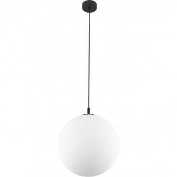 Lampada a sospensione in vetro opalino Esme, 1 luce, Ø 35 cm