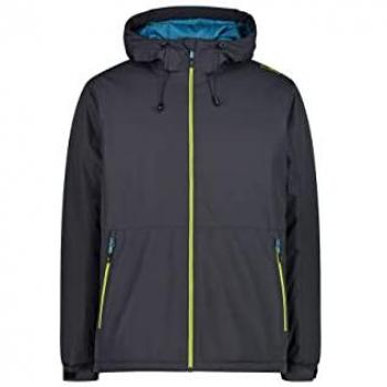 Chaqueta Impermeable Insulada para Hombre CMP con Capucha Fija Gris (Talla 50)