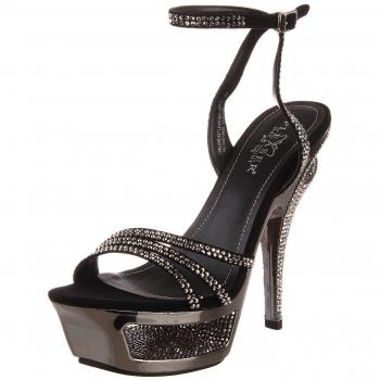 Pleaser Day & Night Deluxe 637 – Dunkles Leder + Black Suede, EU 40/41