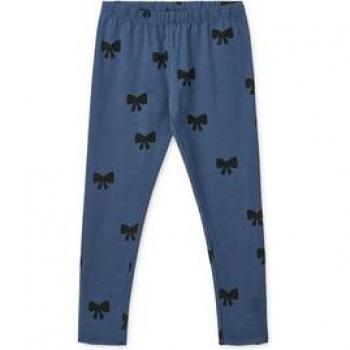Marie Leggings Indigo con Fiocco Blu