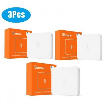 Sensor de Temperatura y Humedad SONOFF SNZB-02 ZigBee con Notificación de Batería Baja