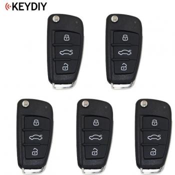 5 PCS KEYDIY B02 A6 Style 3 Button Remote Control Key for KD900 KD900+ URG200