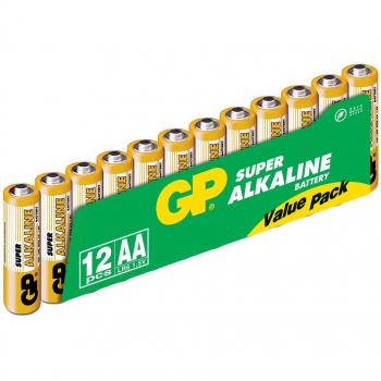 Lot 12 Piles AA GP 15A-S12 – Batterie Alcaline à usage unique