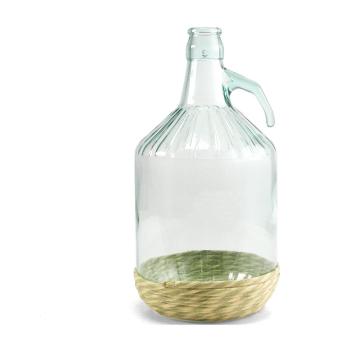 Cristal Damajuana Home 18×18×35 cm – 5 L, Tapa Mecánica