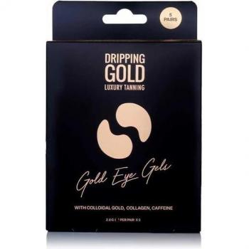 Dripping Gold Strahlend-Glänzende Augen-Gelpolster – 5‑Stück Luxus‑Tanning-Effekt