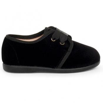 Zapato Infantil de Terciopelo con Cordones Faya (Pisamonas)