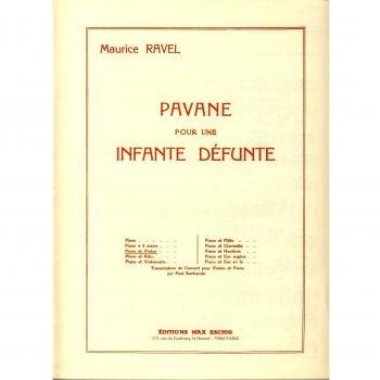 Partitions classique EDITION MAX ESCHIG RAVEL MAURICE