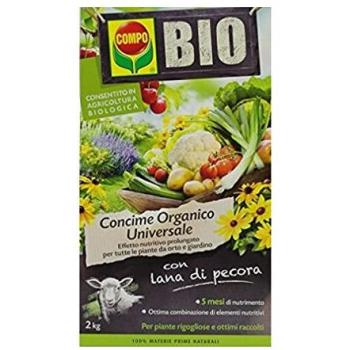 Concime organico universale per orto e giardino 2kg