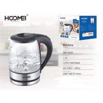 Trade Shop Bollitore 1,2 Litros 1370-1630 Vatios Base Giratoria