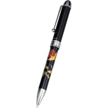 Hinode Crane Platinum Urushi Pen – Black Versatile