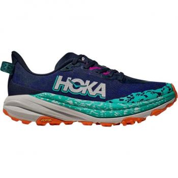 Hoka Speedgoat 6 Femme Baskets Bleu Vert AW24 Taille EU 38 2/3