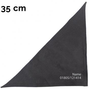 Schwarzes Bandana für Hund – Schecker, individuell mit Namen