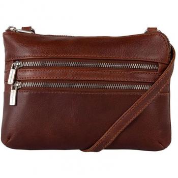 Cowboysbag Haydock Umhängetasche Leder 25 cm Grau