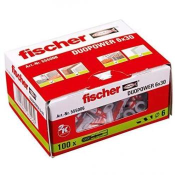 Fischer DuoPower 6 x 30 Universal Wall Plugs Pack of 100