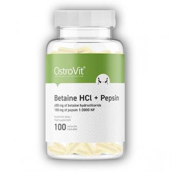 Ostrovit Betaina-HCl e Pepsina – 100 capsule