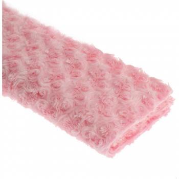 Fluff Blanket with Rose Design 50cm x 50cm