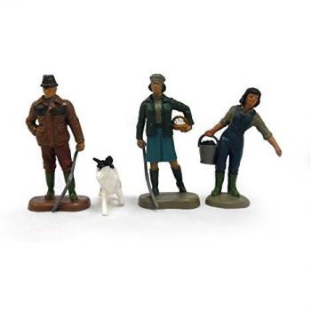 Lot de 4 figurines en plastique