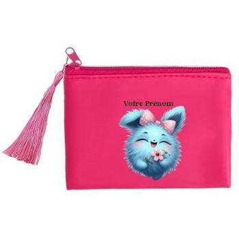 Coffret rose “Peluchon Ourson” – porte-monnaie & clés