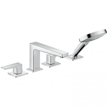 Grifo Hansgrohe Metropol para Baño y Ducha, 4 Orificios, Cromado
