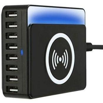 Cargador Universal de Viaje NONMON con 8 Puertos USB, 60W