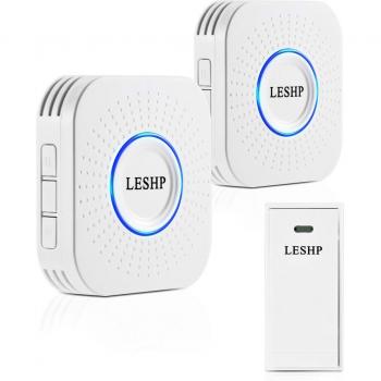 Leshp 58 Chord Music Wireless Doorbell with LED Light
