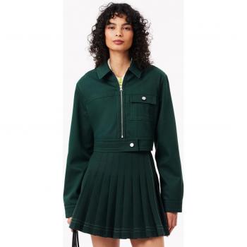 Giacca Cropped Lacoste Verde Donna