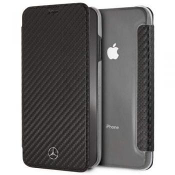 Funda Flip Cover para iPhone XR Mercedes-Benz Color Negro