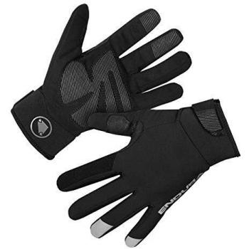 Windproof & Water-Resistant Cycling Gloves by Endura (Strike Model, Black, Size S)