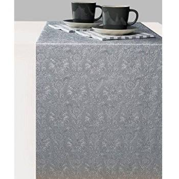 Sleek Silver-Embellished Table Cover – 33 cm Width, 6 m Length
