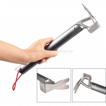 Zelt Hammer D25 19 mit Edelstahl Nagel Abzieher für Bergsteigen