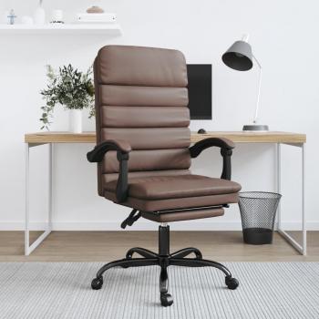 Chaise de Bureau Massage Ergonomique Marron