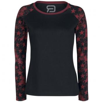 RED by EMP Long Raglan Road – Maglia Donna Nero 3XL