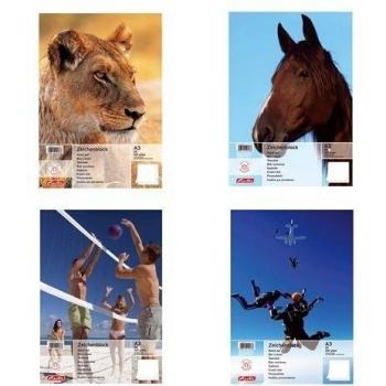 Lerlitz Zeichenblock A3, 25 Blätter, 100g/qm