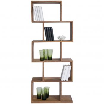 Kare Design Scaffale Zick Zack in legno di sheesham