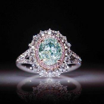 Brilliant Green Crystal Ring