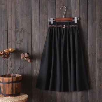 Falda A-Line Midi para Mujer