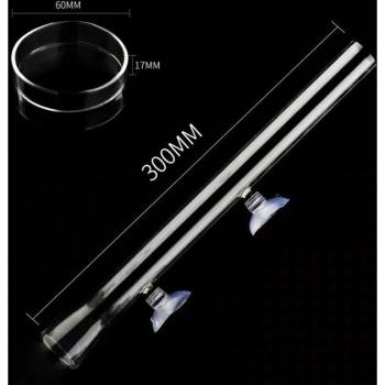 Tube Alimentateur de Crev. Borosilicate + Plate