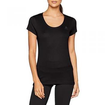 Odlo Damen BL TOP Crew Neck s/s Active F-Dry Light Shirt, Schwarz, XL