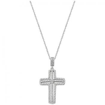 Collana in Argento 925 con Diamanti Amen CLCRVBBZ