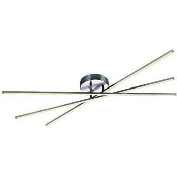 GD TRIO Plafoniera Led Soffitto 3 Luci Bacchette Orientabili Acciaio Tiriac